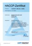 HACCP Zertifikat